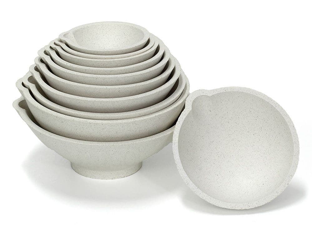 Thin-walled crucibles